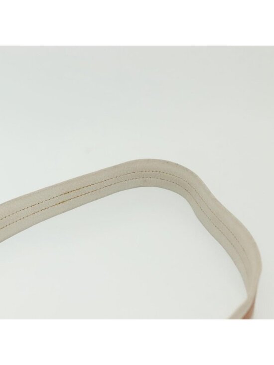 Authentic CELINE Shoulder Bag Leather White Silver - Picture 15 of 16